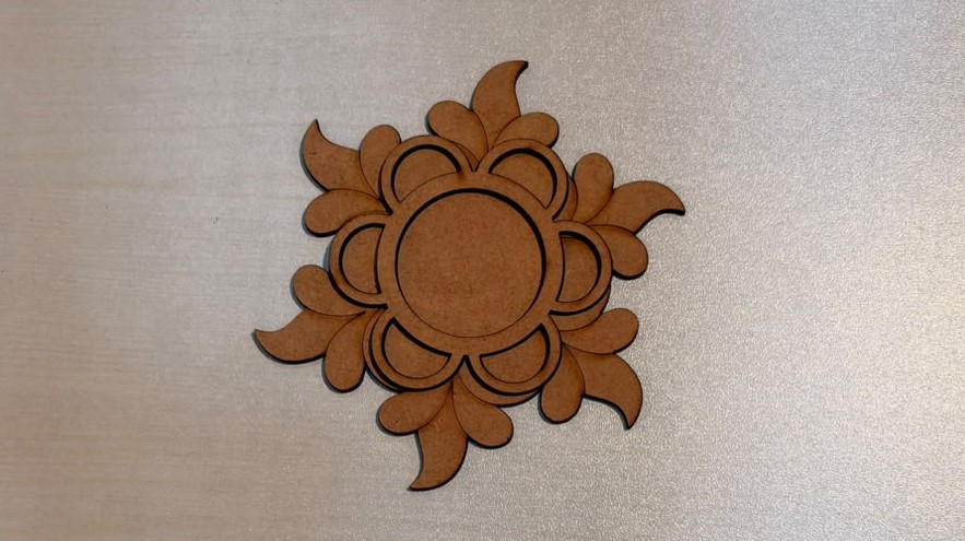 Carved Wooden Floral Wall Art
